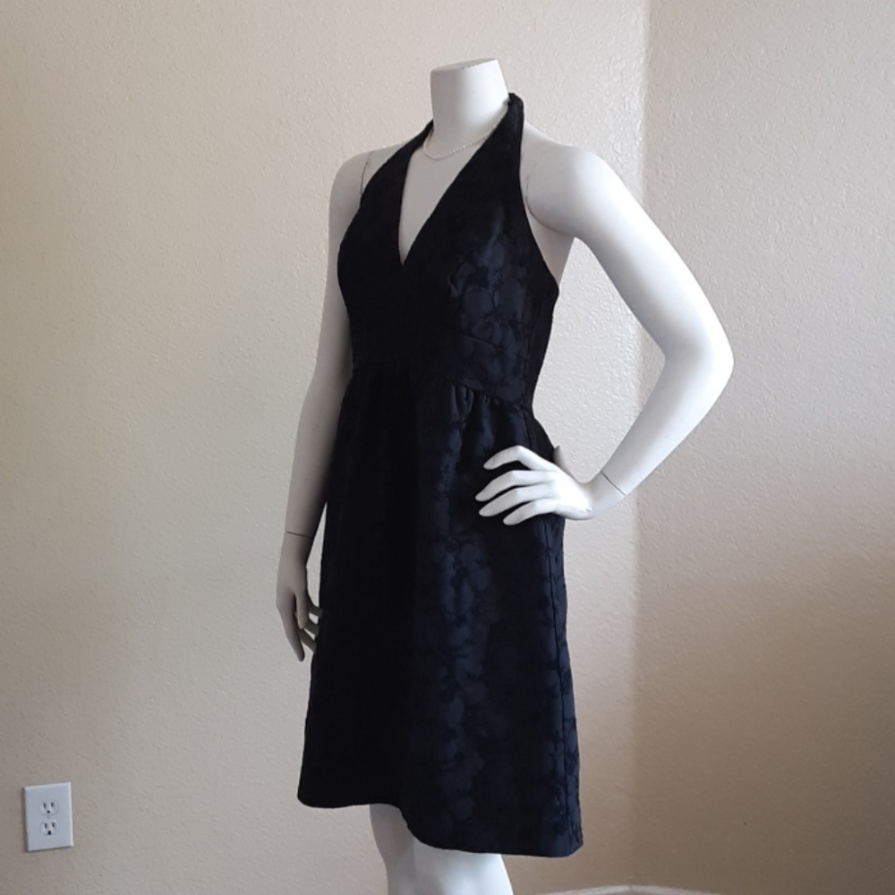 Black Halter Date Night Dress